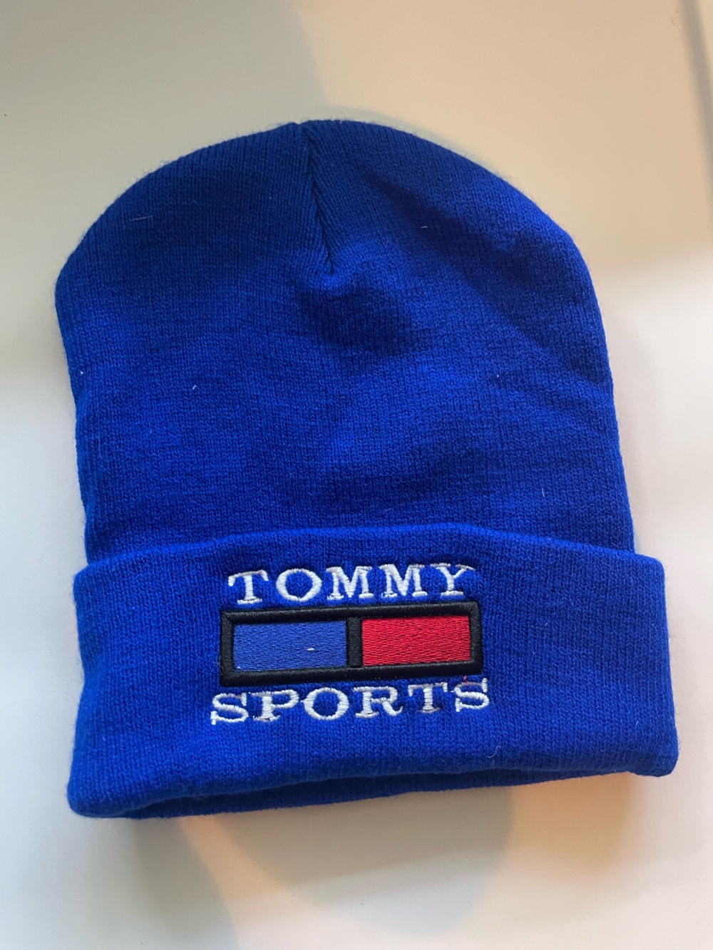Tommy Hilfiger Tommy Sports vintage 90s blue beanie hat